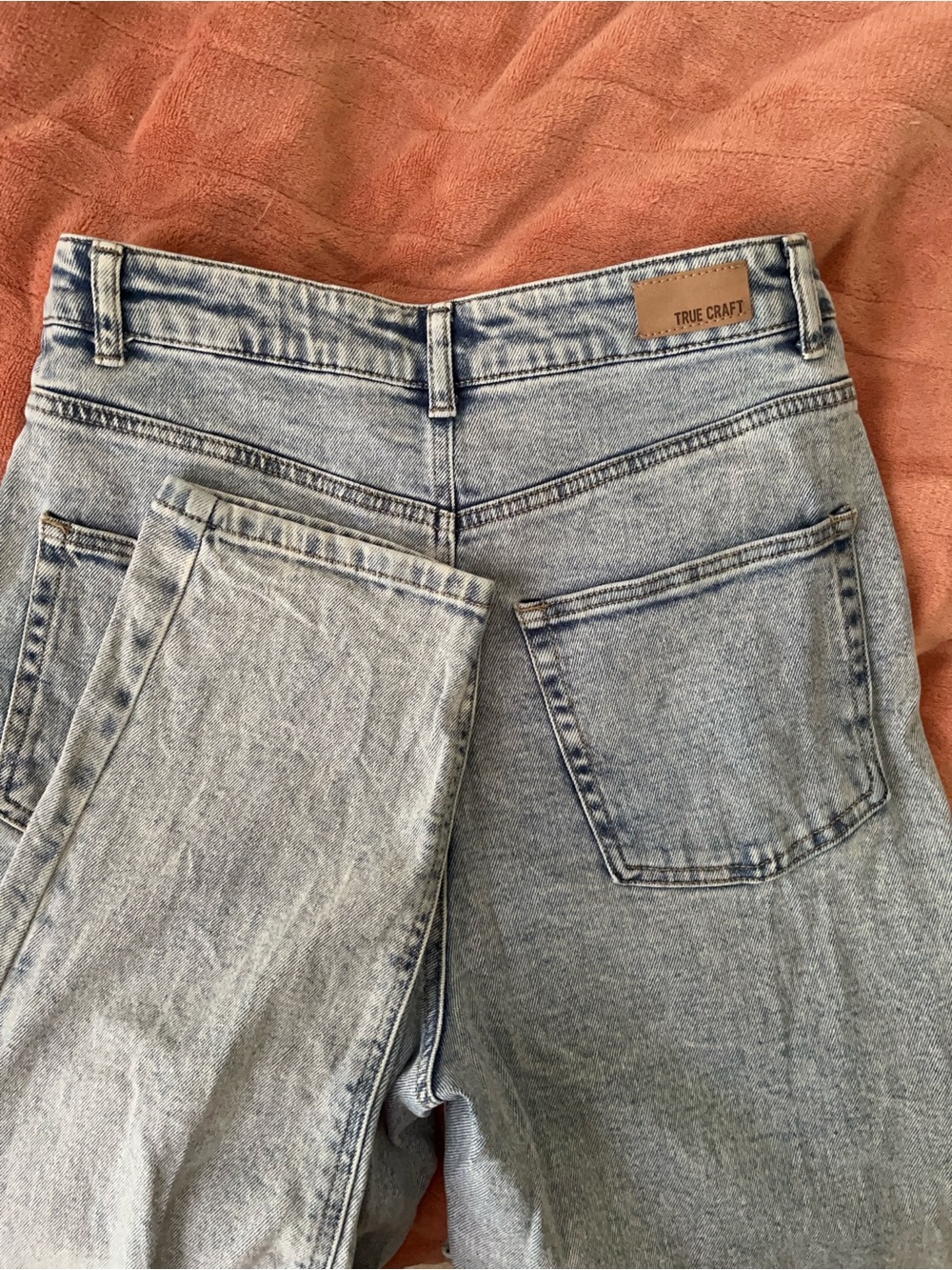 True Craft Light Blue high rise Mom Jean